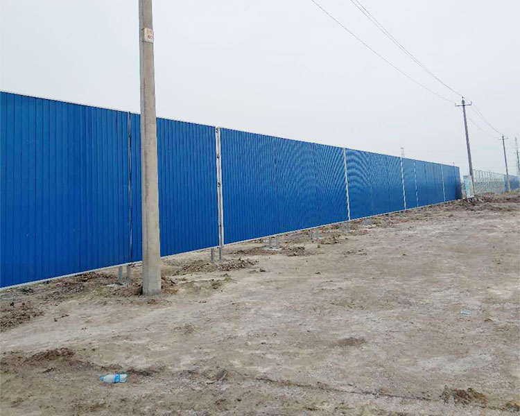 红桥区彩钢围挡板案例